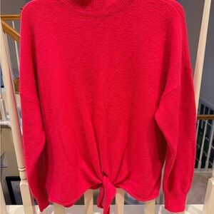 LOFT Vibrant Red Cowl Neck Sweater